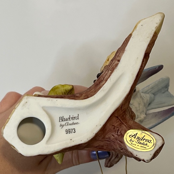 Andrea by Sadek Bird Figurine Bluebird - New With Tag - Made In Japan - Ceramic - Picture 9 of 16